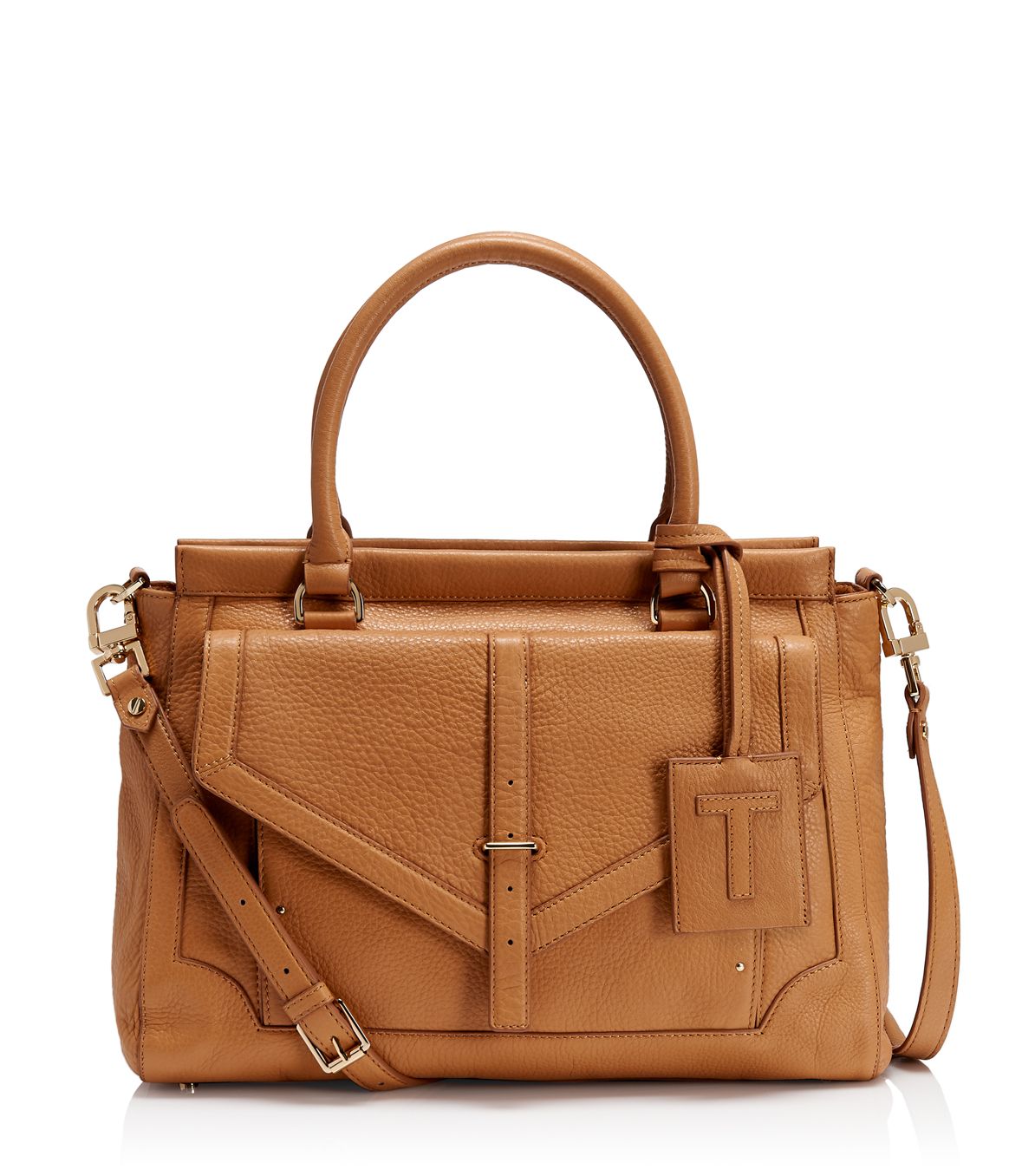 Lyst - Tory Burch 797 Large Top Zip Satchel in Brown