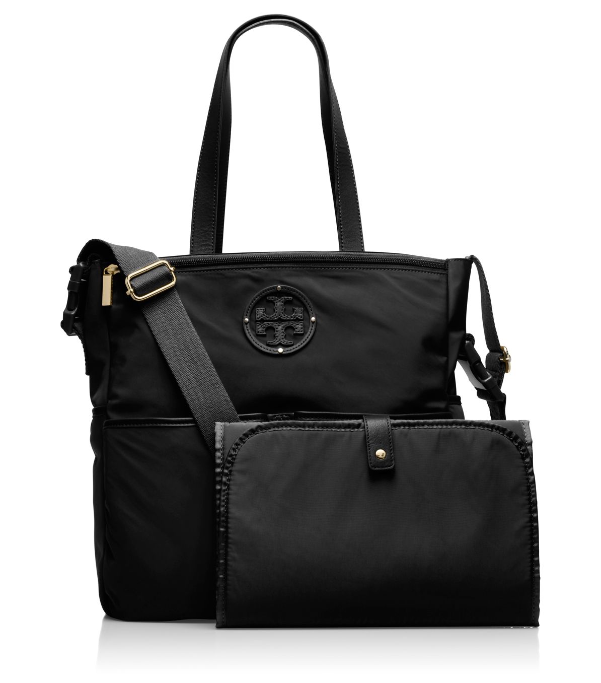 Lyst - Tory Burch Stacked Logo Billy Baby Bag in Black