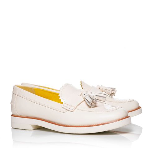 Tory Burch Careen Loafer in White (bleach) | Lyst