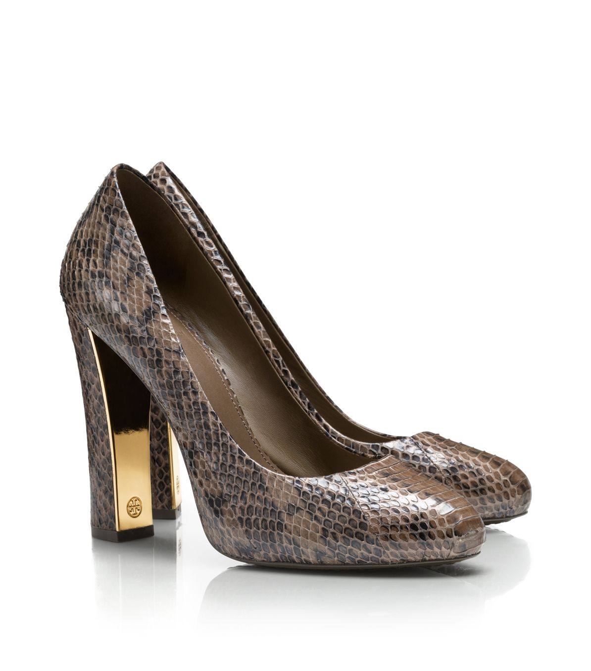 Lyst - Tory burch Delilah Snake Pump in Gray