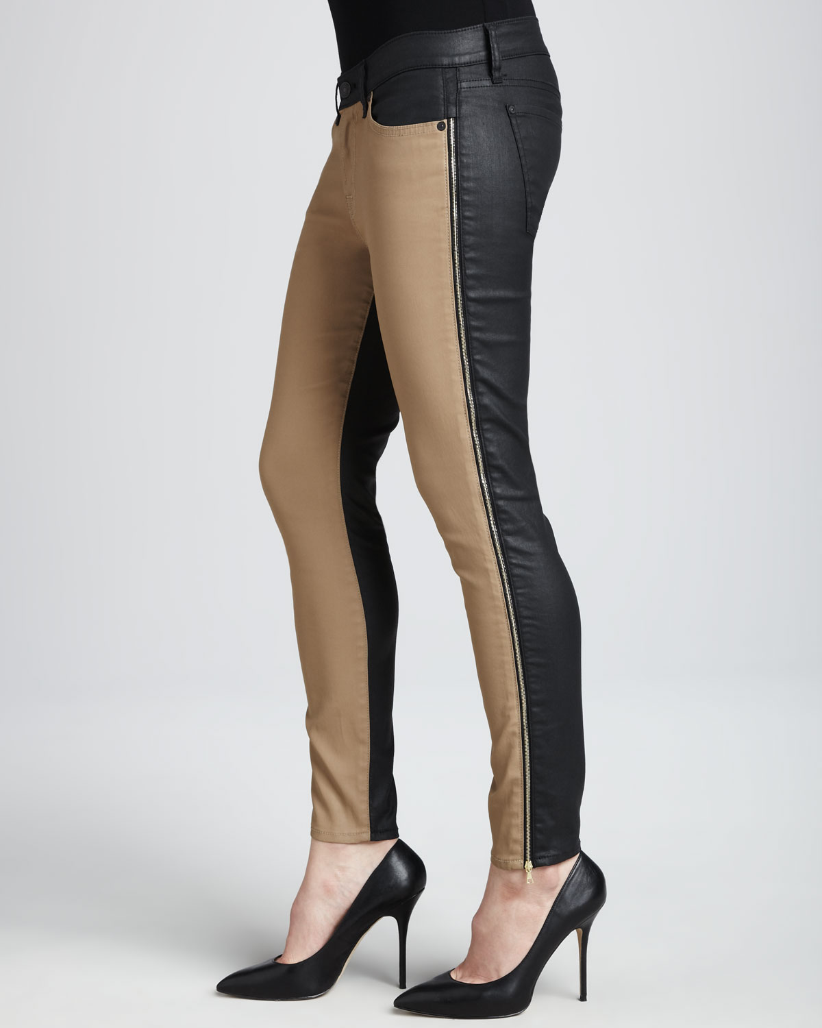 two tone pants jeans