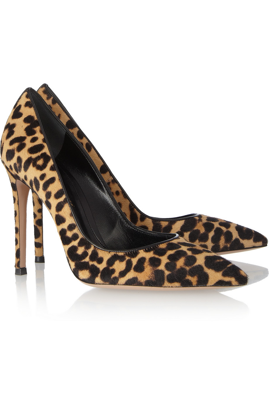 Gianvito Rossi LeopardPrint Calf Hair Pumps in Brown Lyst