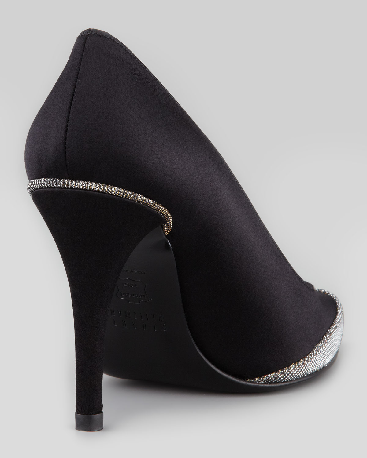 stuart weitzman satin heels