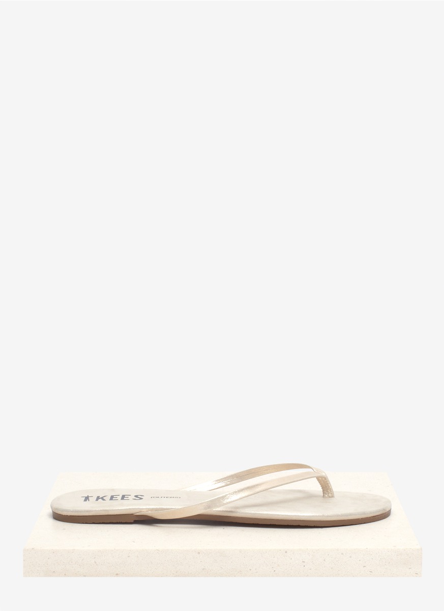 Lyst - Tkees Glitter Angel Wings Leather Flip-flops in White