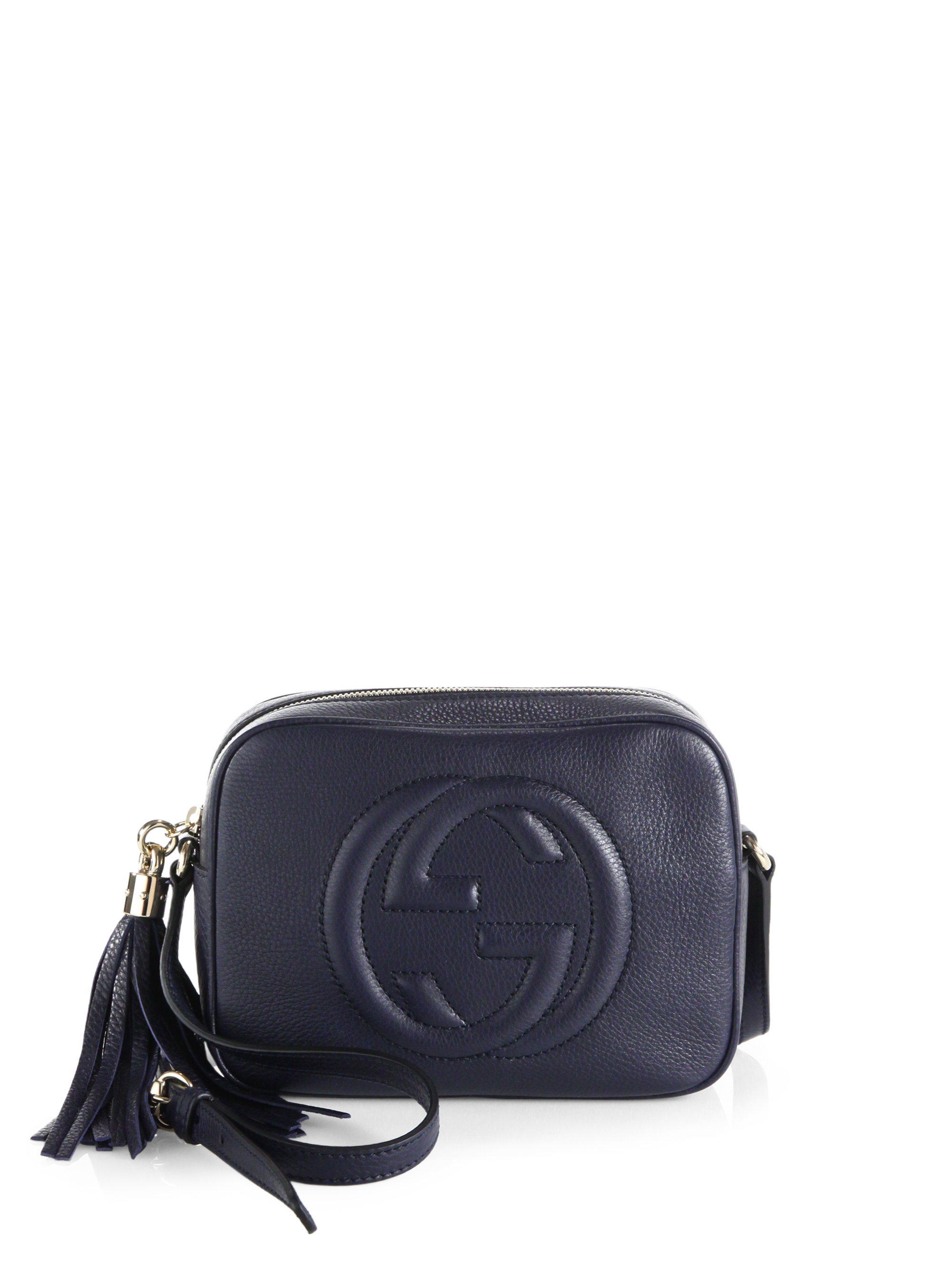 Lyst Gucci Soho Leather Disco Bag In Blue Gallery Previously Sold At Saks Fifth Avenue Women S Gucci Soho Bag