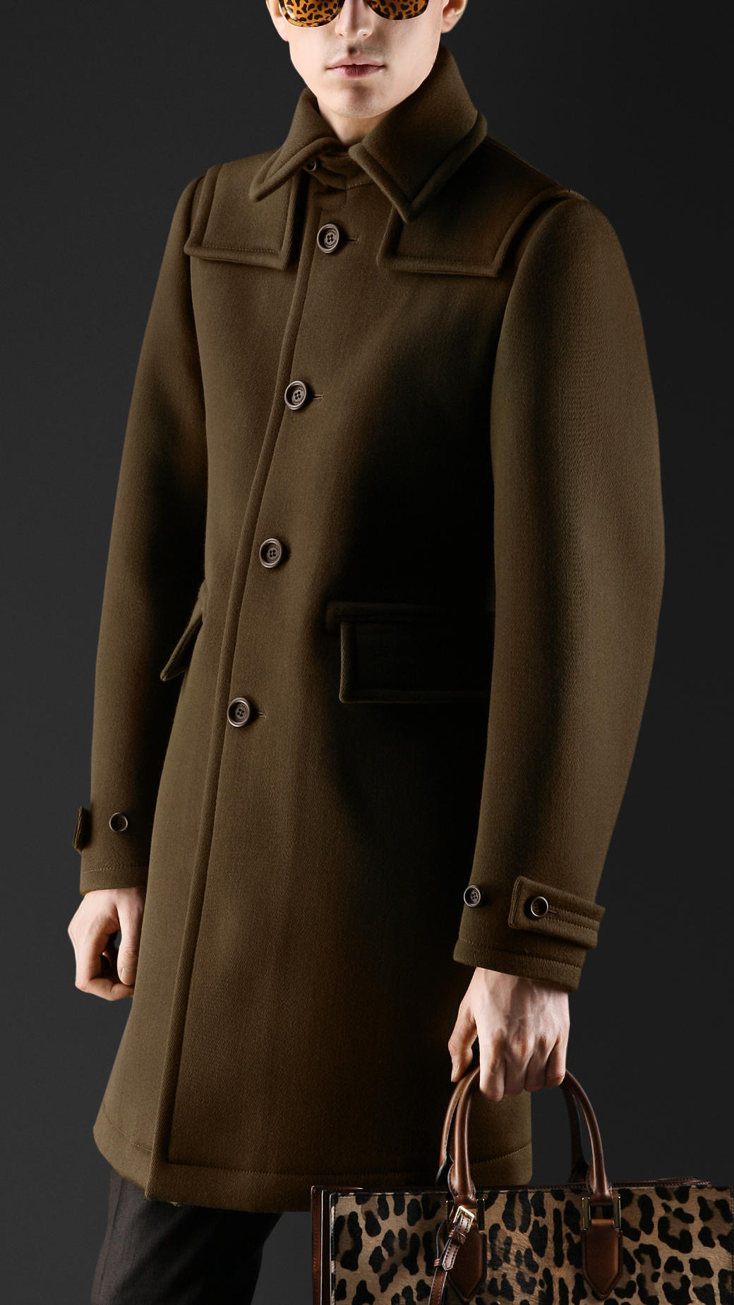 Lyst Burberry Wool Cavalry Twill Donkey Coat in Natural for Men