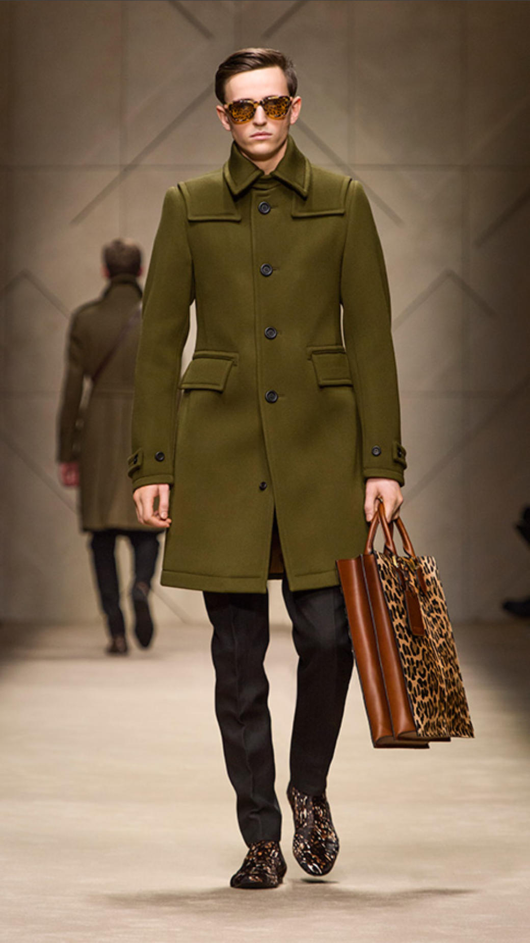 Lyst - Burberry Wool Cavalry Twill Donkey Coat in Natural for Men