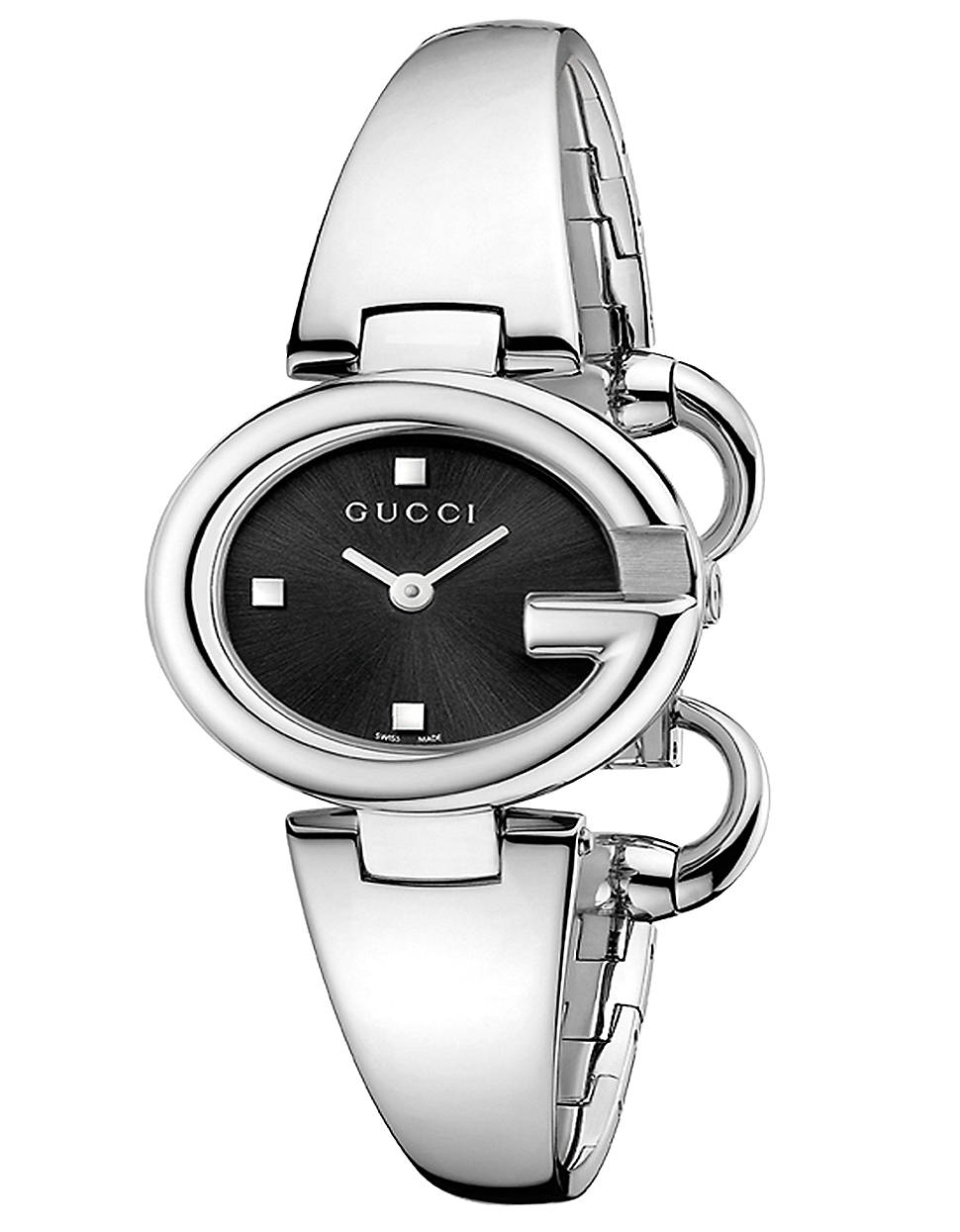 Gucci bangle watch vintage silver