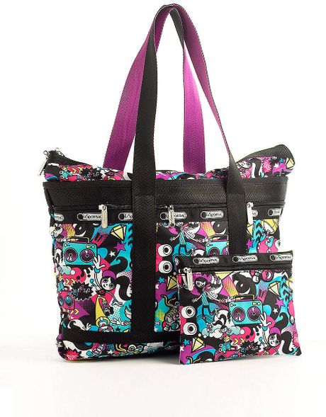 Lesportsac Medium Printed Travel Tote Bag in Multicolor (rollergirl) | Lyst