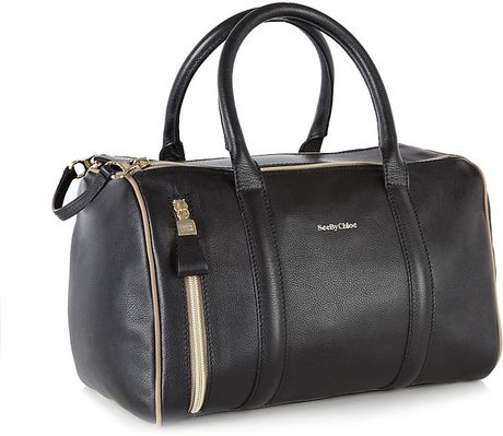 See By Chloé Harriet Bowling Bag in Black | Lyst