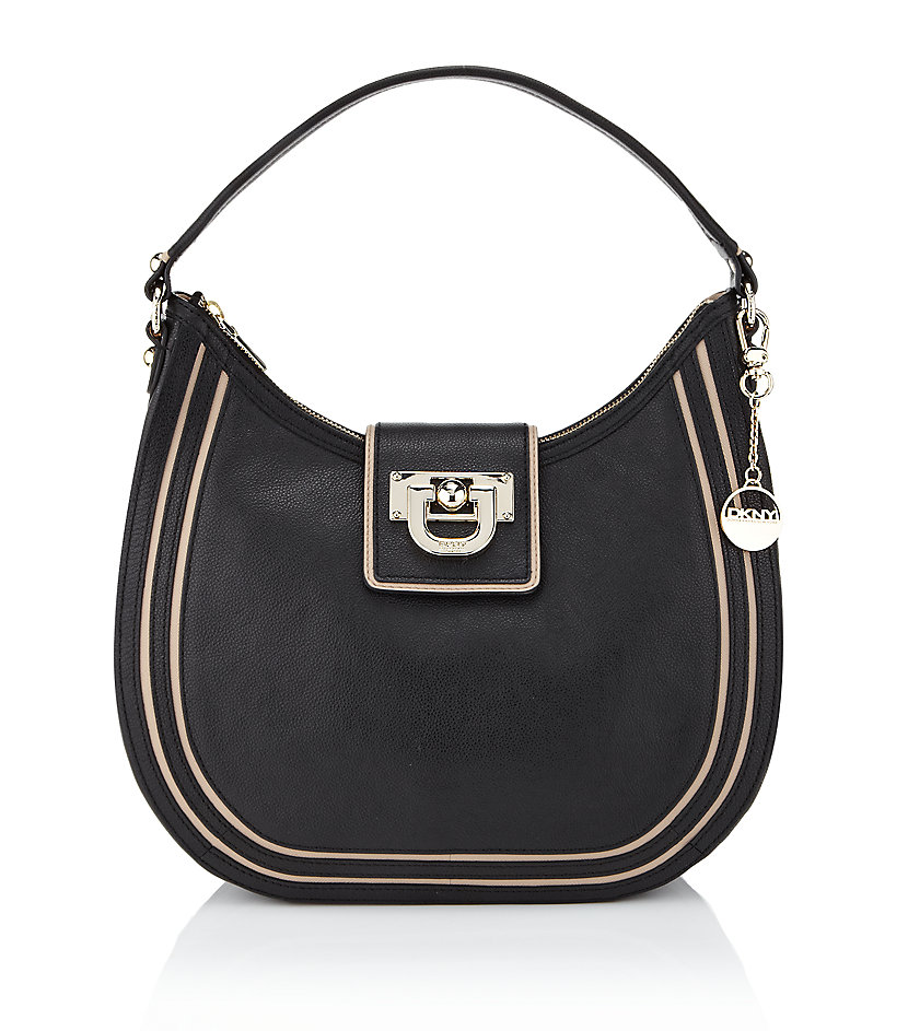 Dkny Vintage Leather Hobo Bag in Black Lyst