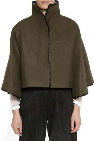 Maiyet Capelet Jacket in Green (olive) | Lyst