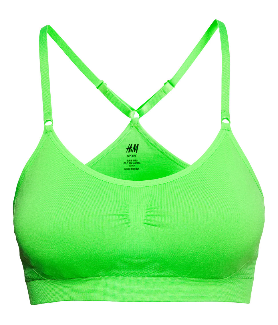 H&m Sports Bra in Green Lyst