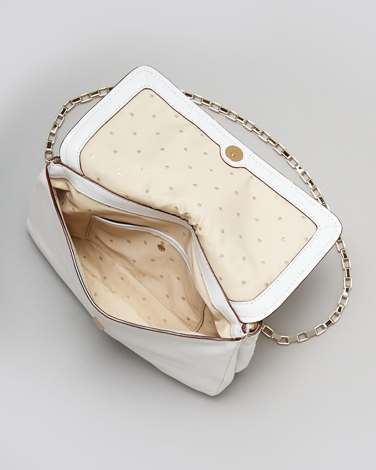 white purse with bow