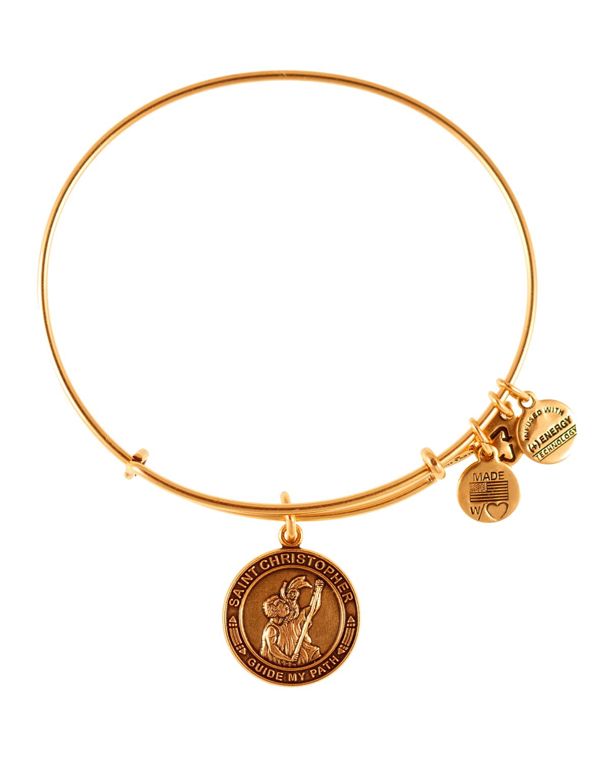 Lyst Alex And Ani St Christopher Bangle In Metallic Gallery