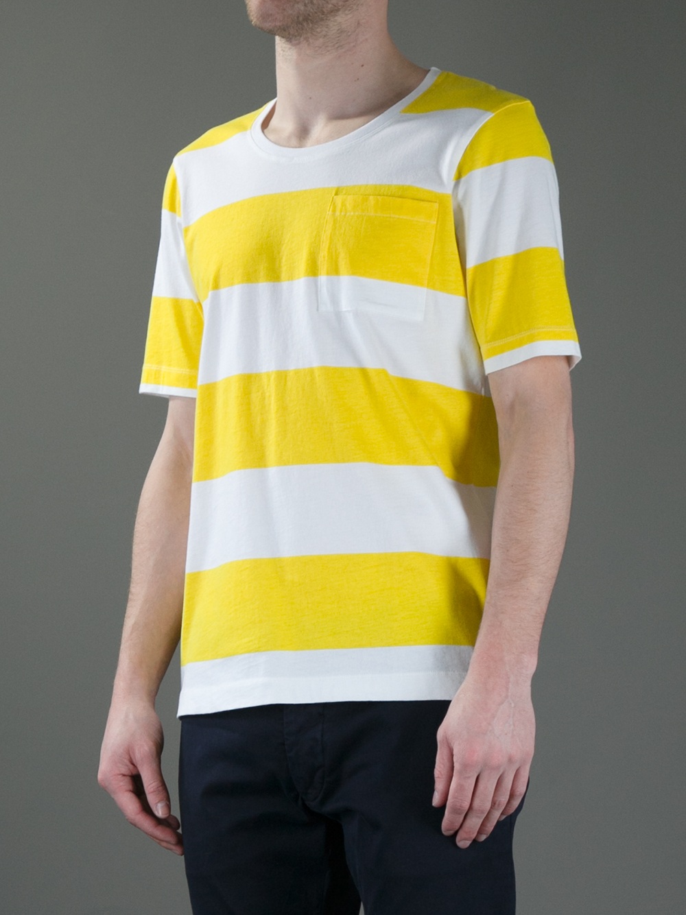 yellow and white striped shirt brandy melville