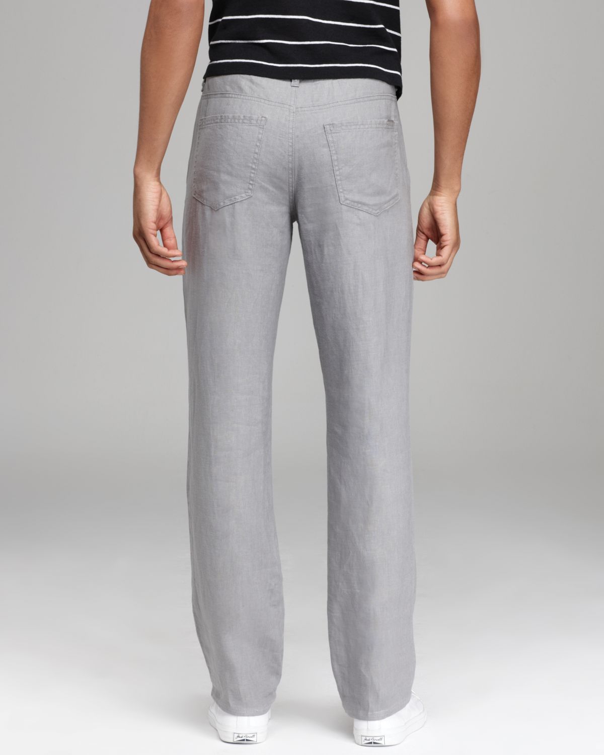 Lyst - Michael Kors Linen Pants in Gray for Men