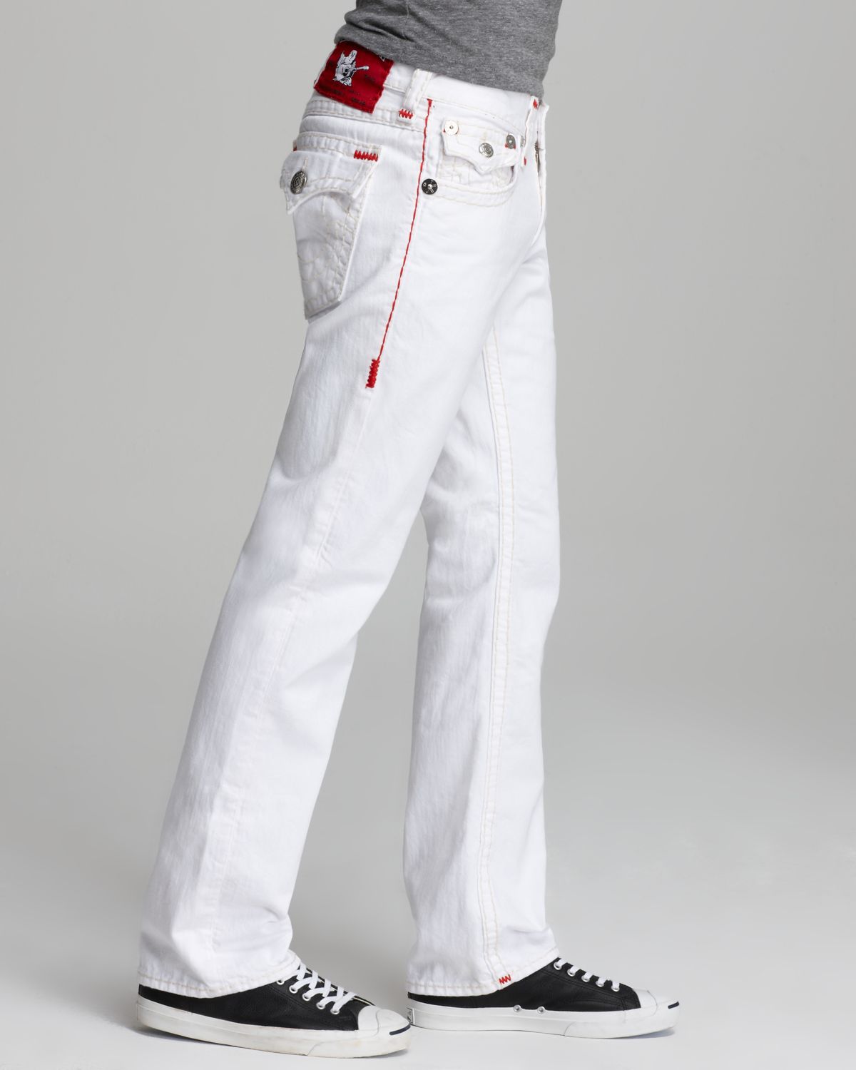 True religion Jeans Ricky Super T Straight Fit in Optic White in ...