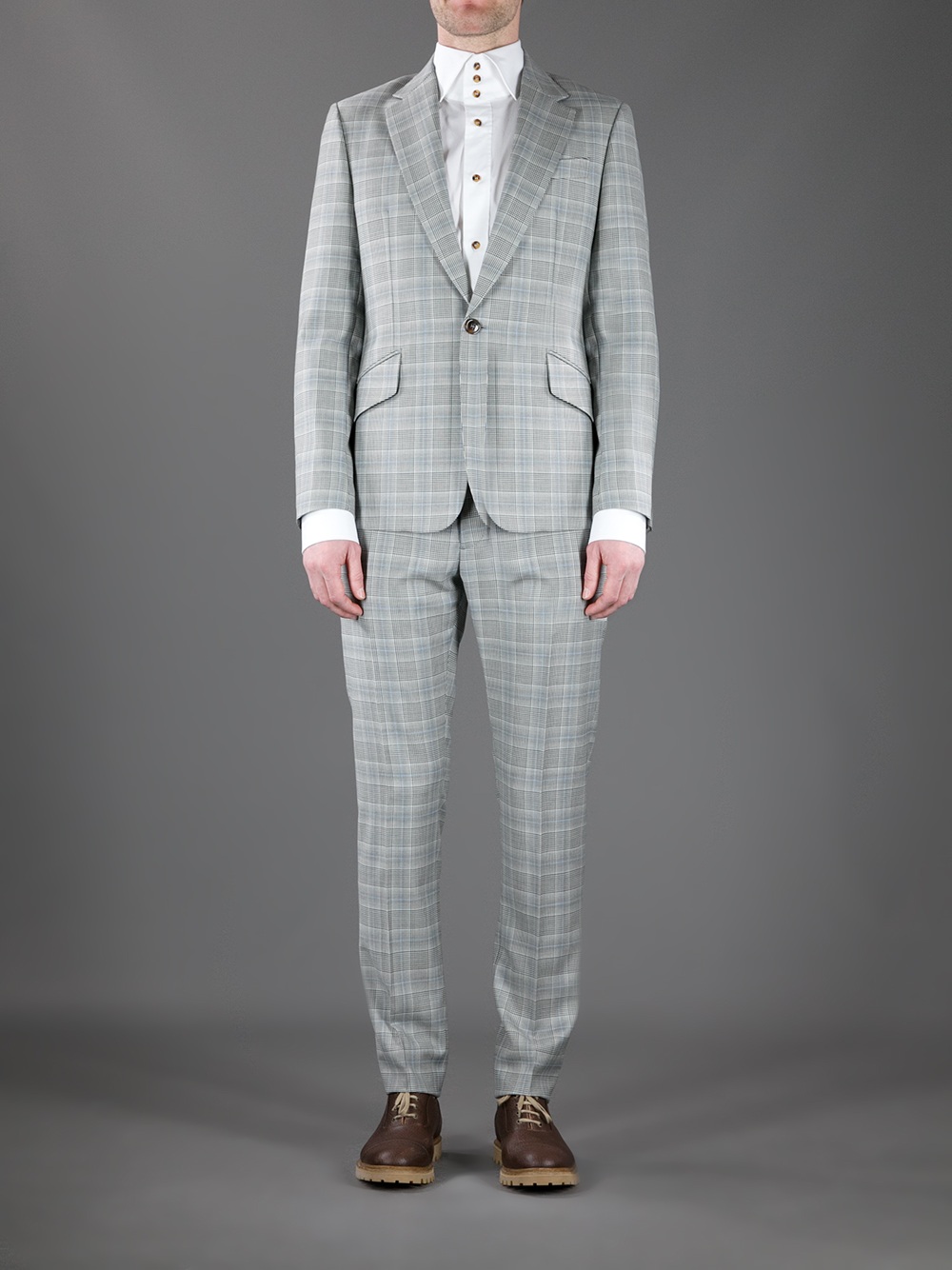 Vivienne westwood Check Suit in Gray for Men Lyst