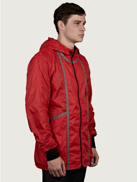 Christopher Raeburn Mens Lightweight Windbreaker Jacket in Red for Men ...