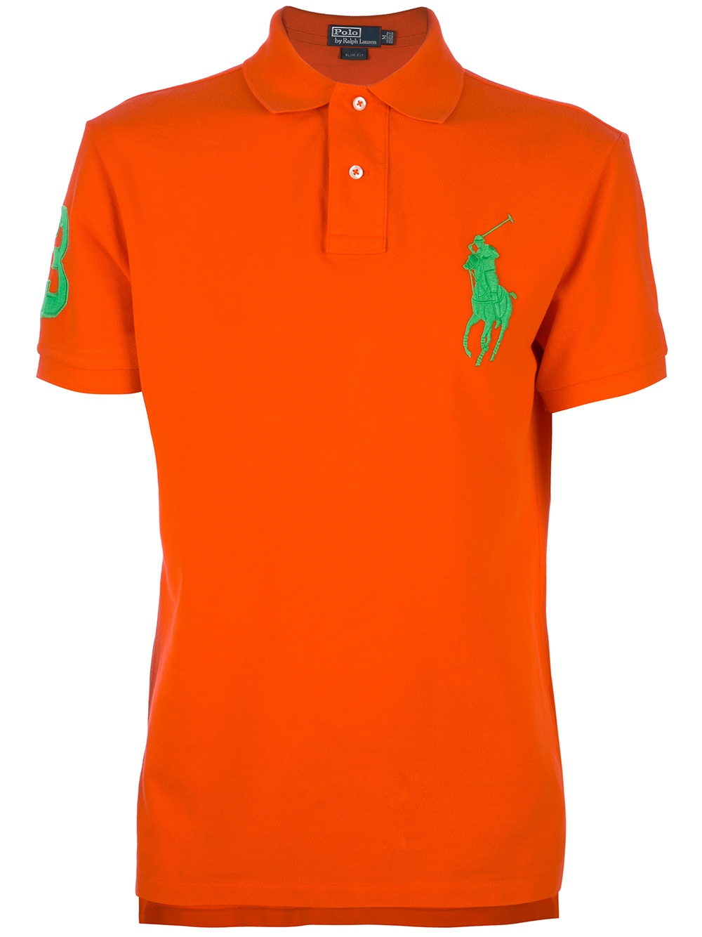 Lyst - Polo Ralph Lauren Logo Polo Shirt in Orange for Men