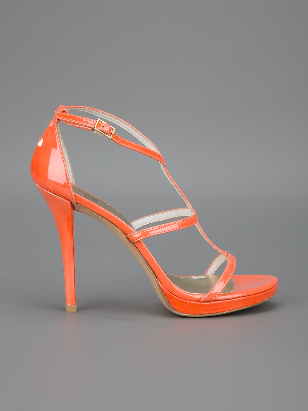stuart weitzman orange heels