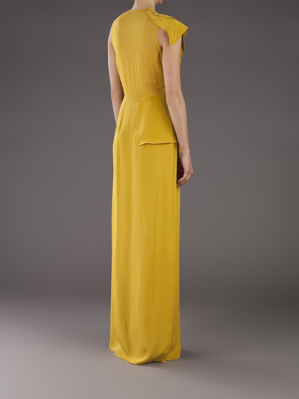 peplum gown