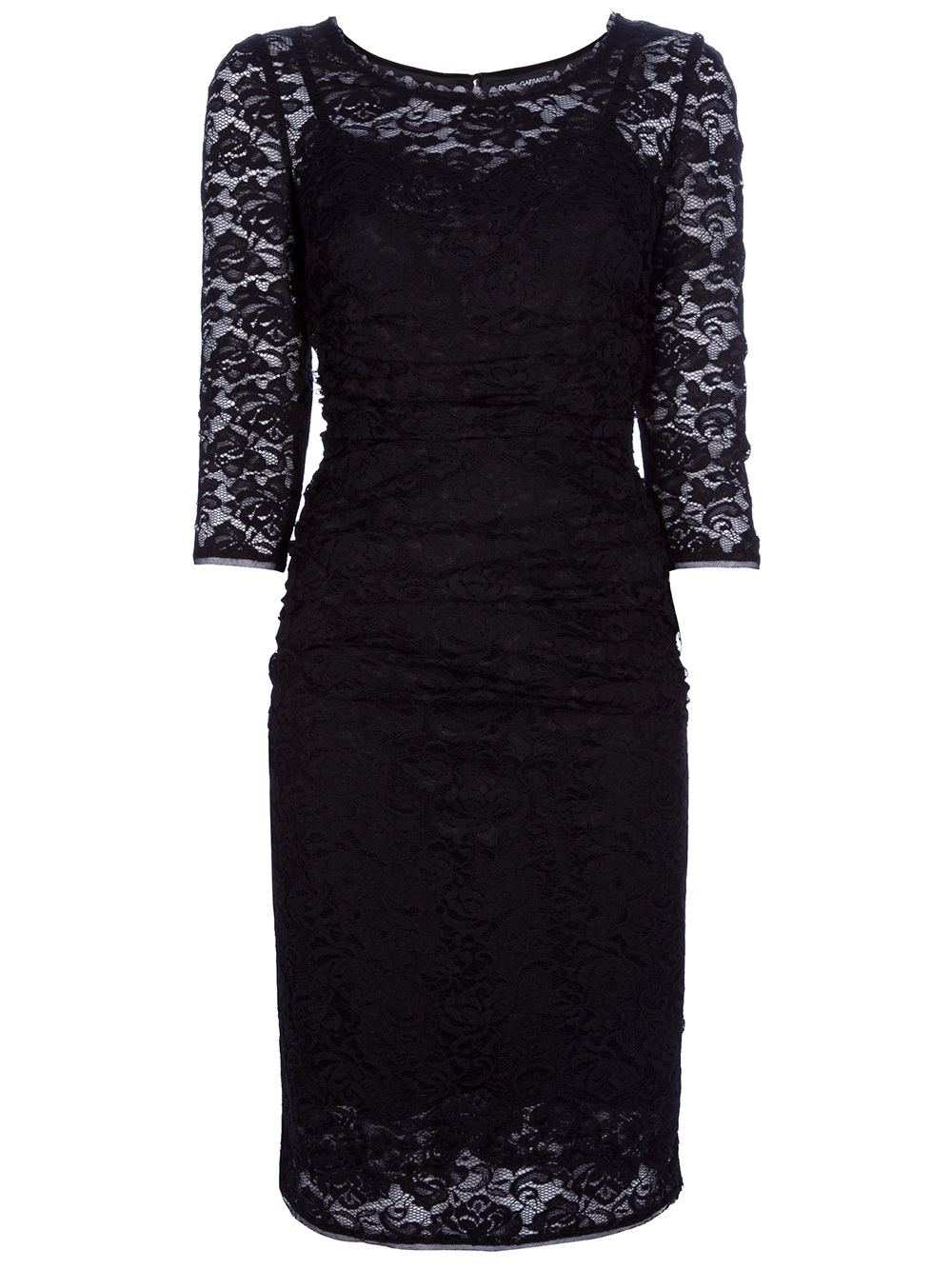 Lyst - Dolce & gabbana Lace Dress in Black