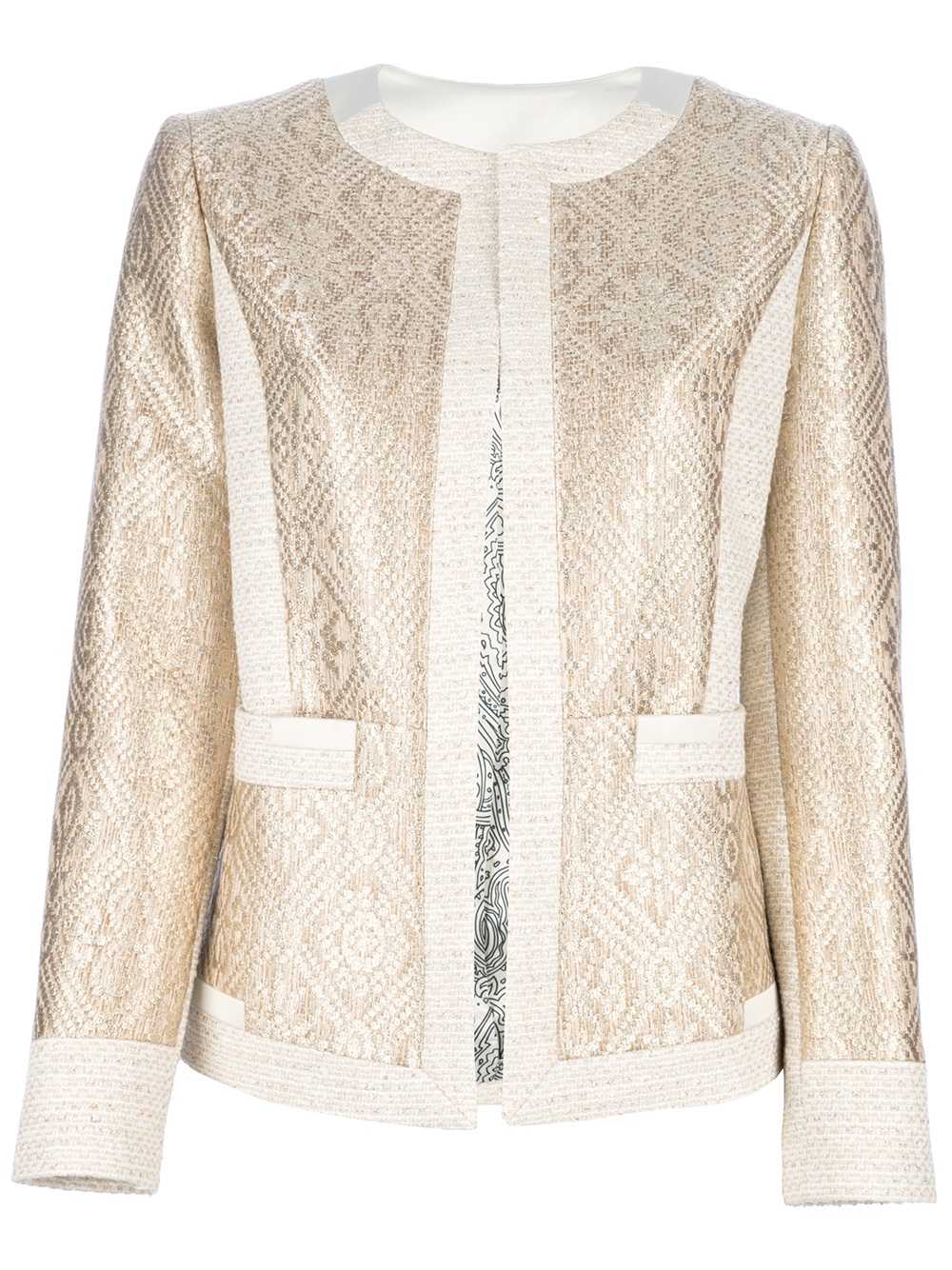 Lyst Etro Jacquard Jacket in Metallic