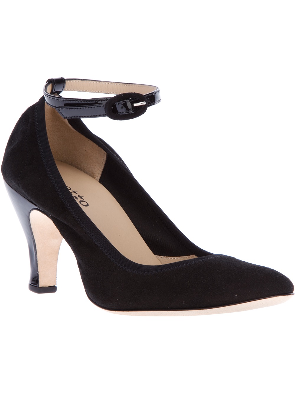 repetto block heel pump