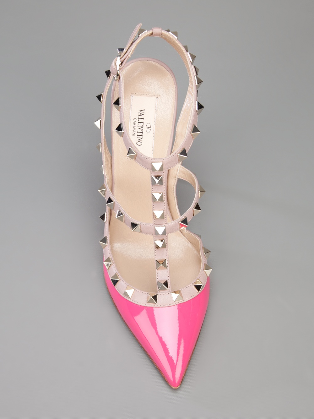 Lyst Valentino Studded Pump in Pink