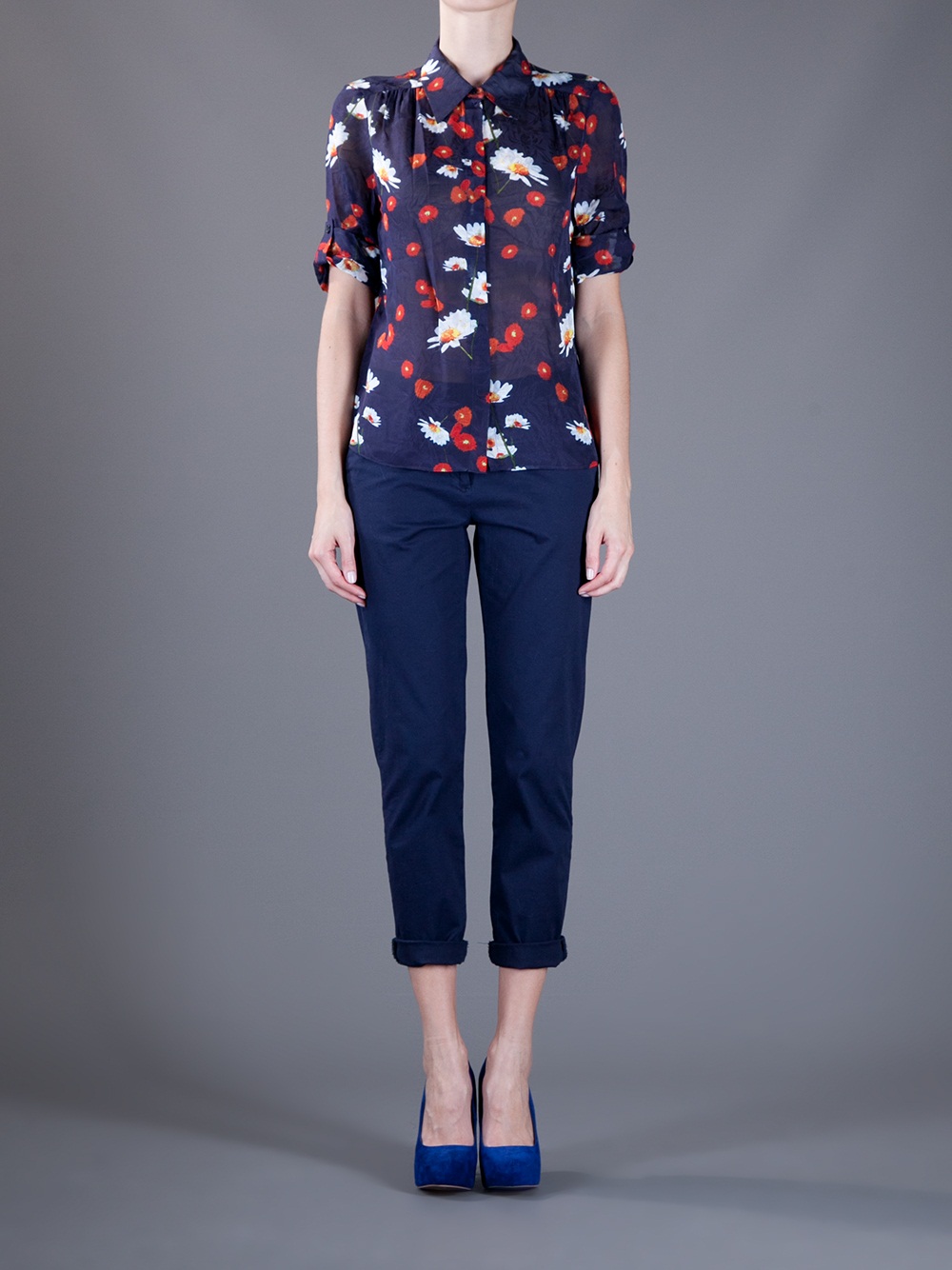 Lyst Alice Olivia Floral Print Shirt 4316