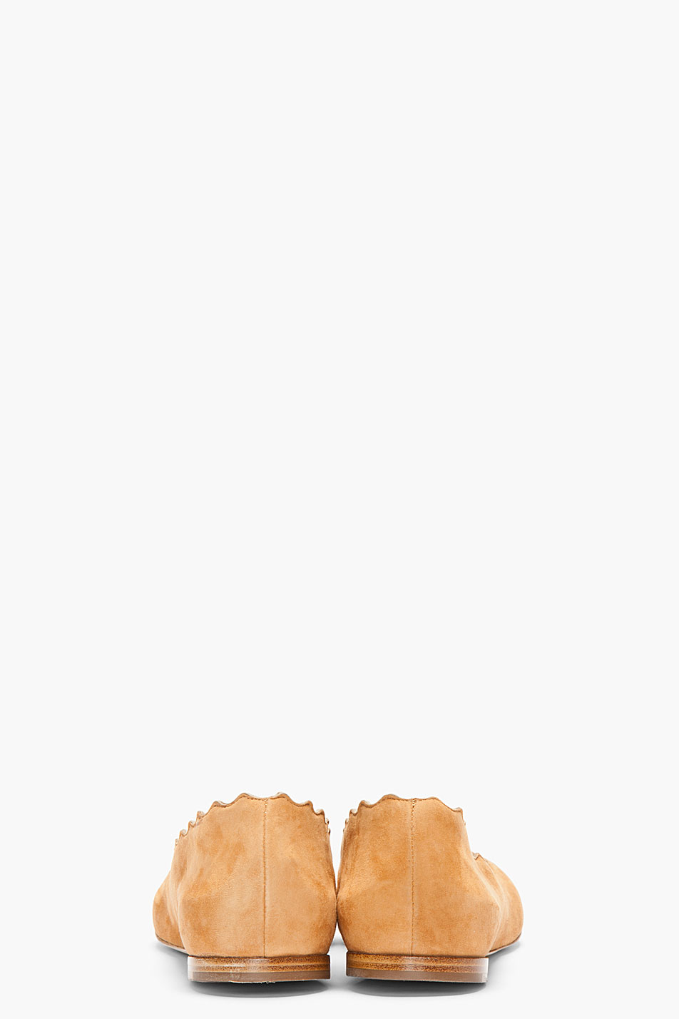 tan suede flats