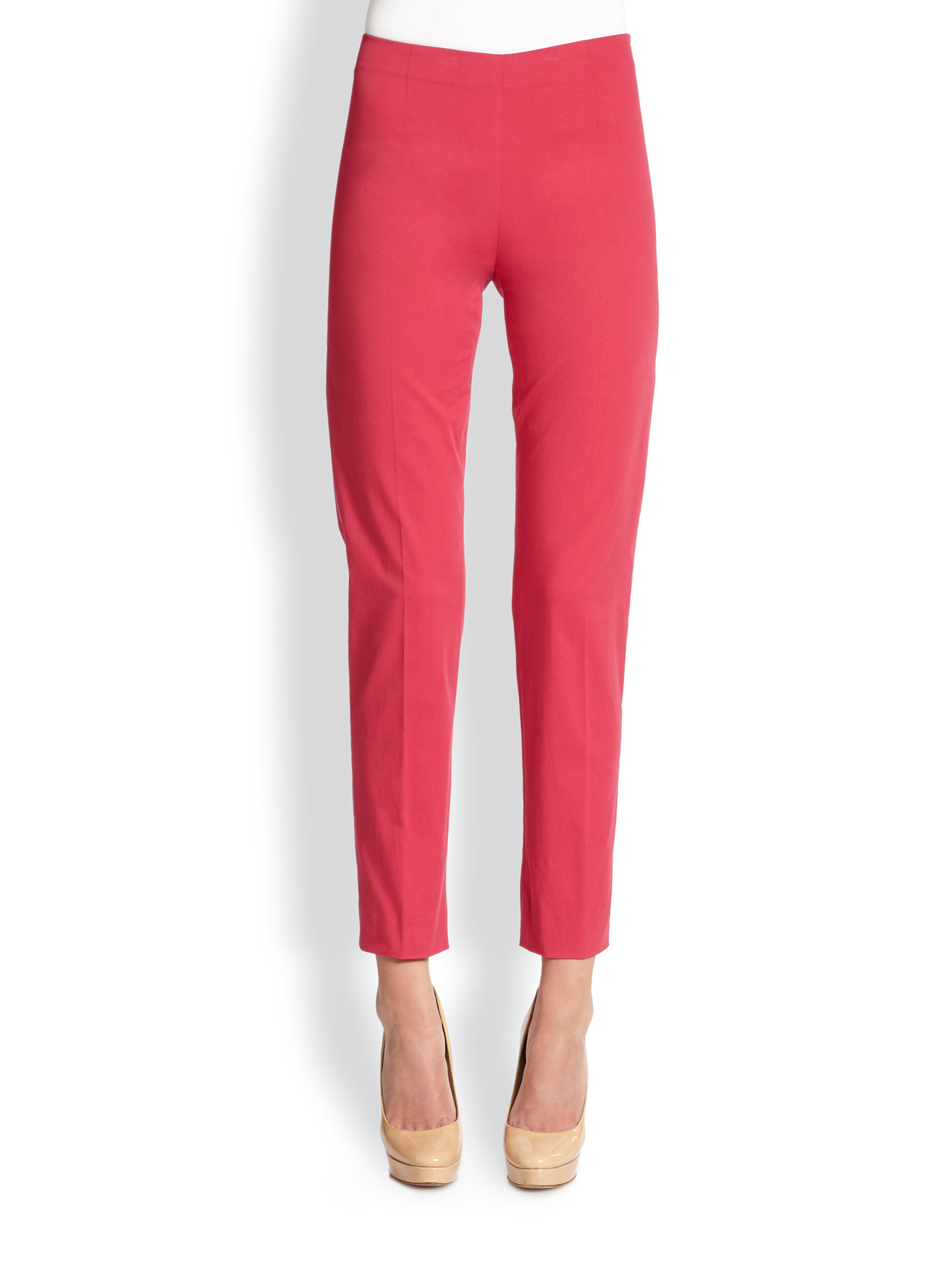 pink capri trousers