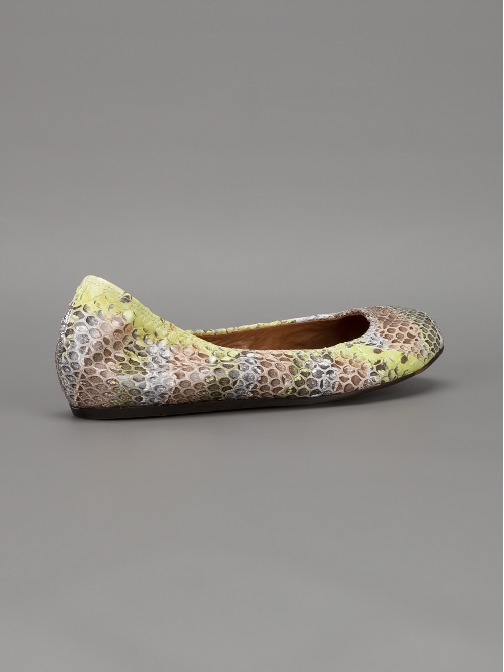 snakeskin ballerinas