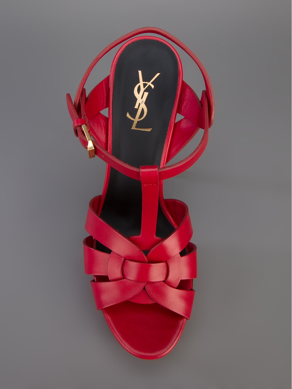 red ysl tribute sandals