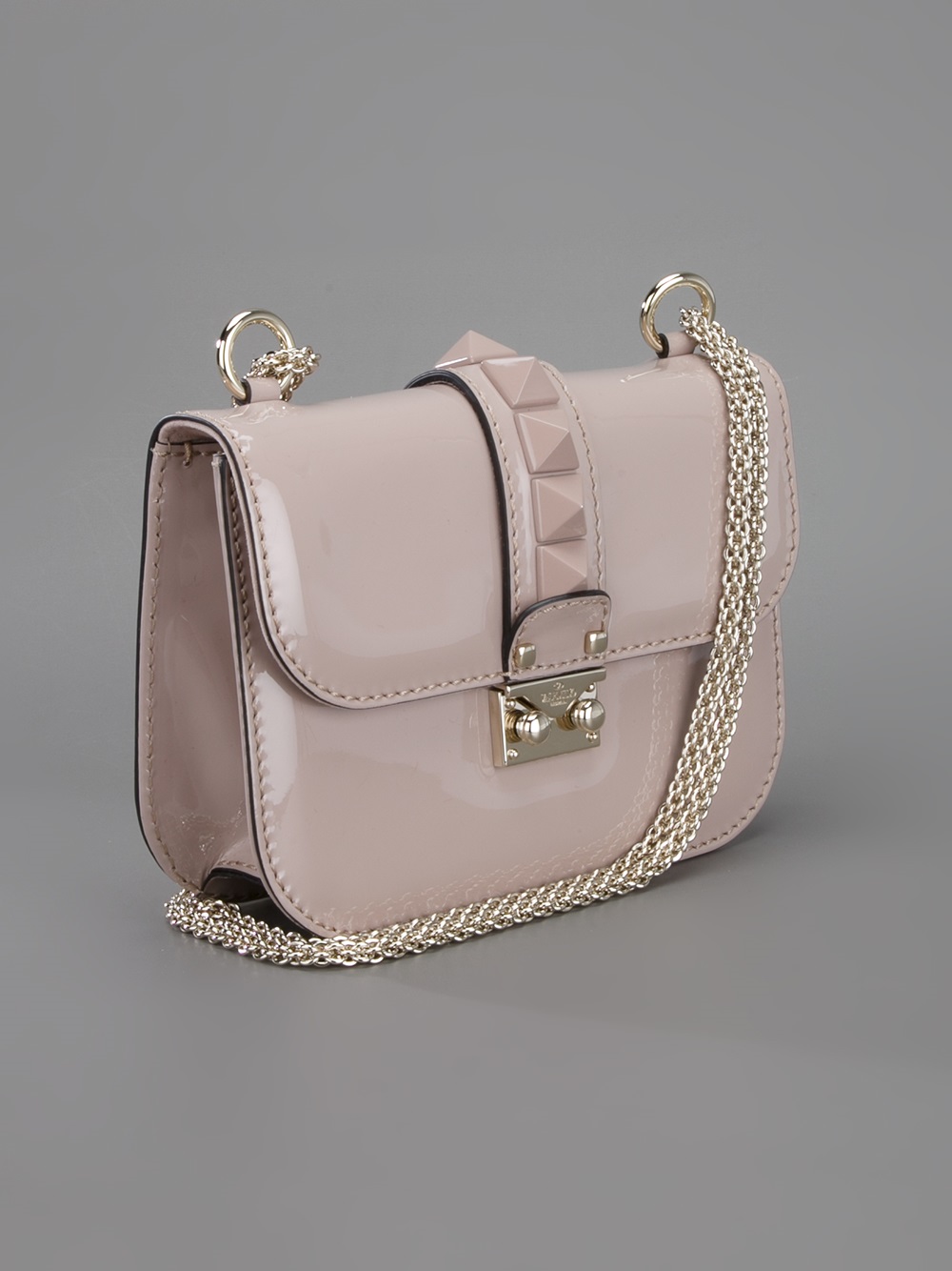 Valentino Rockstud Shoulder Bag in Pink | Lyst