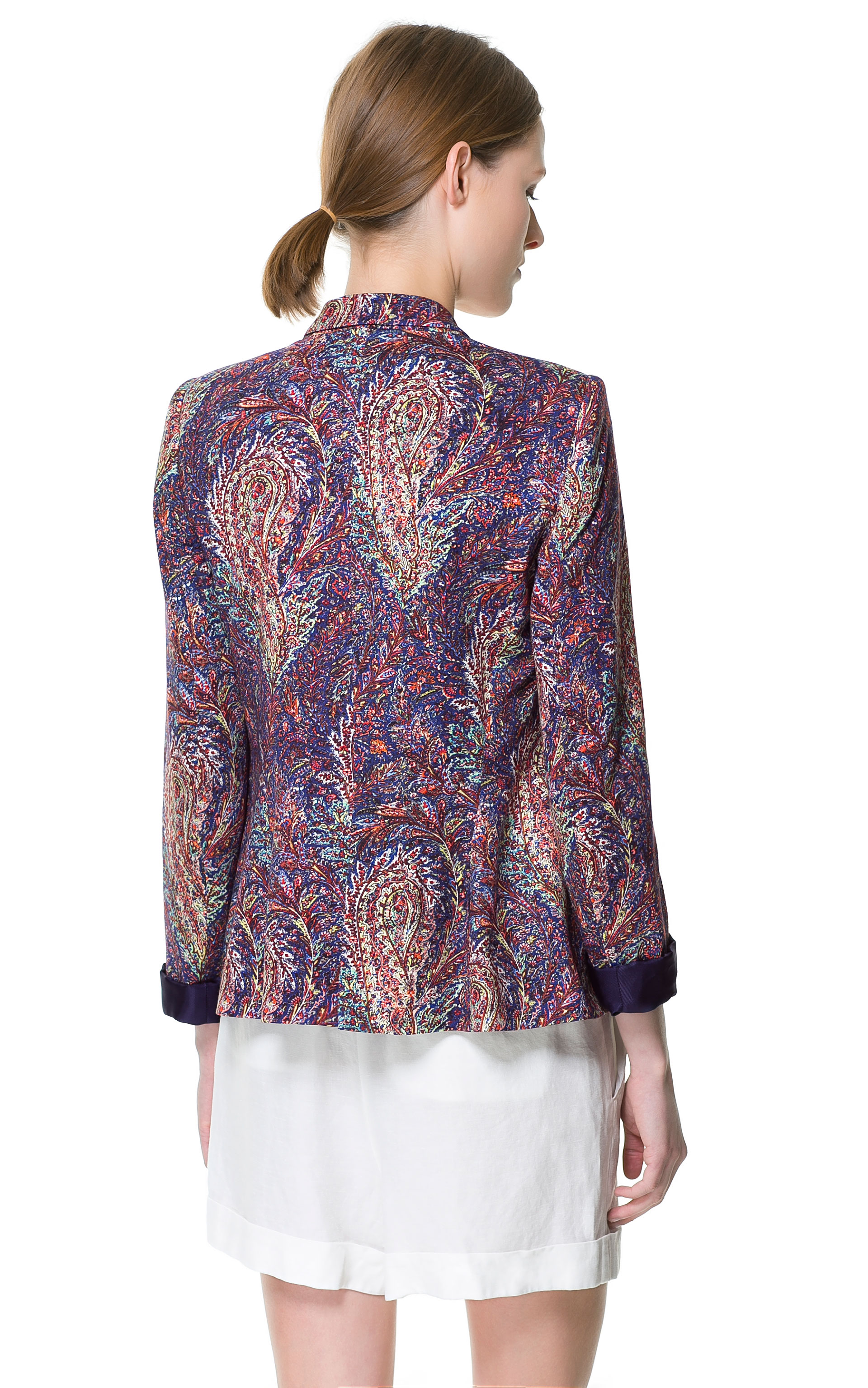 zara paisley top