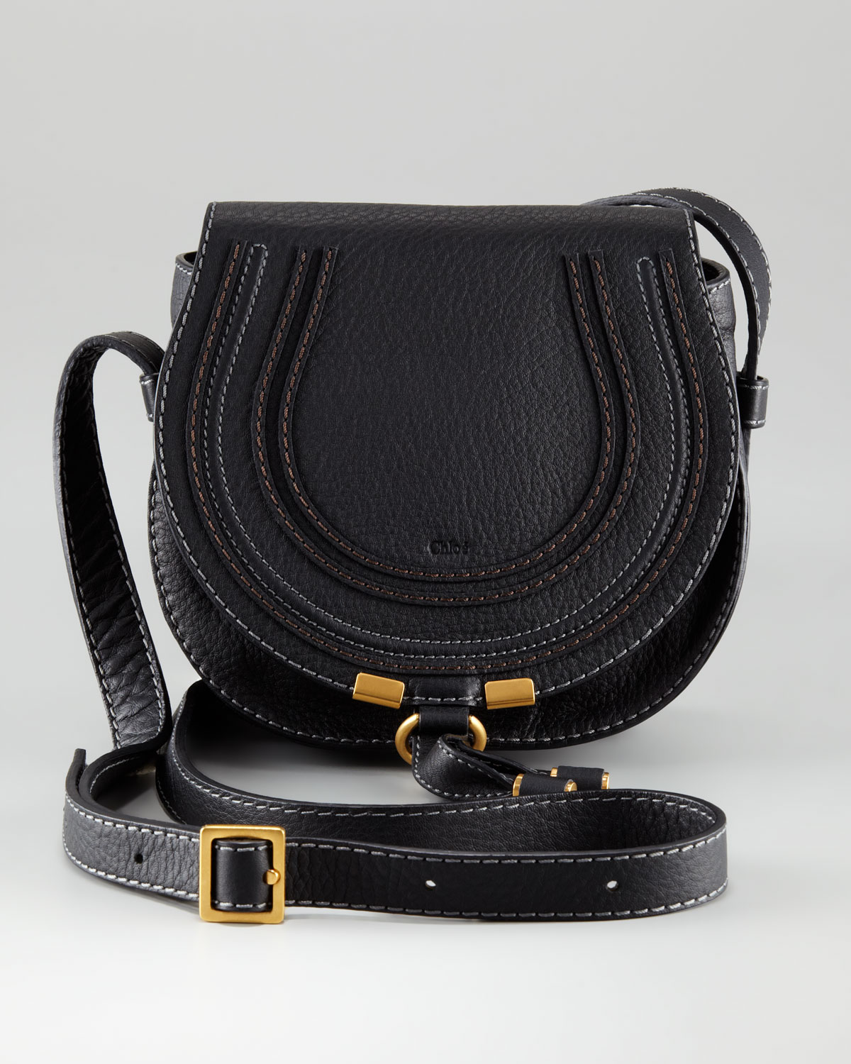 Lyst Chloé Marcie Small Satchel Bag In Black Gallery