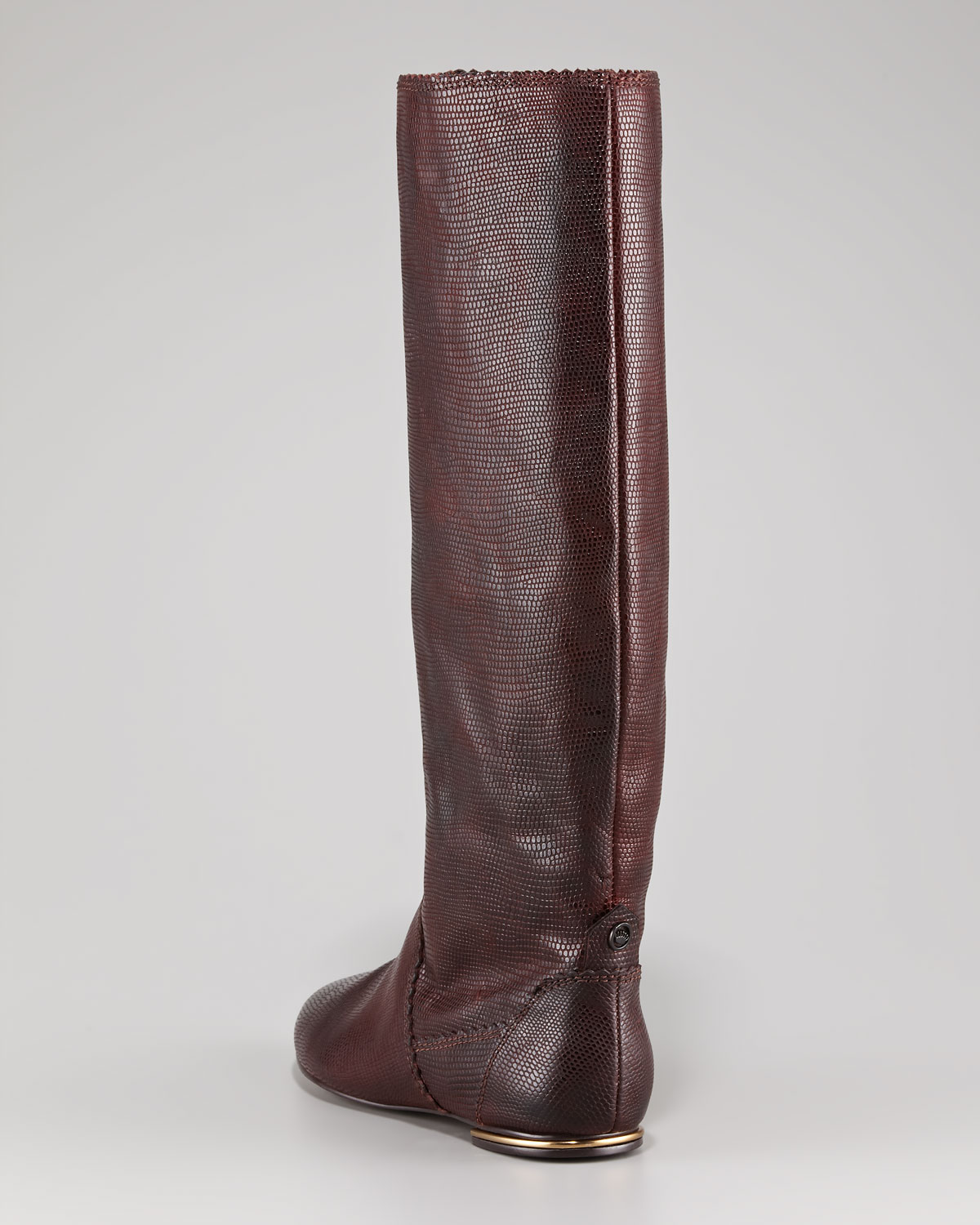 Lyst Juicy couture Boxer Lizardprint Knee Boot in Brown