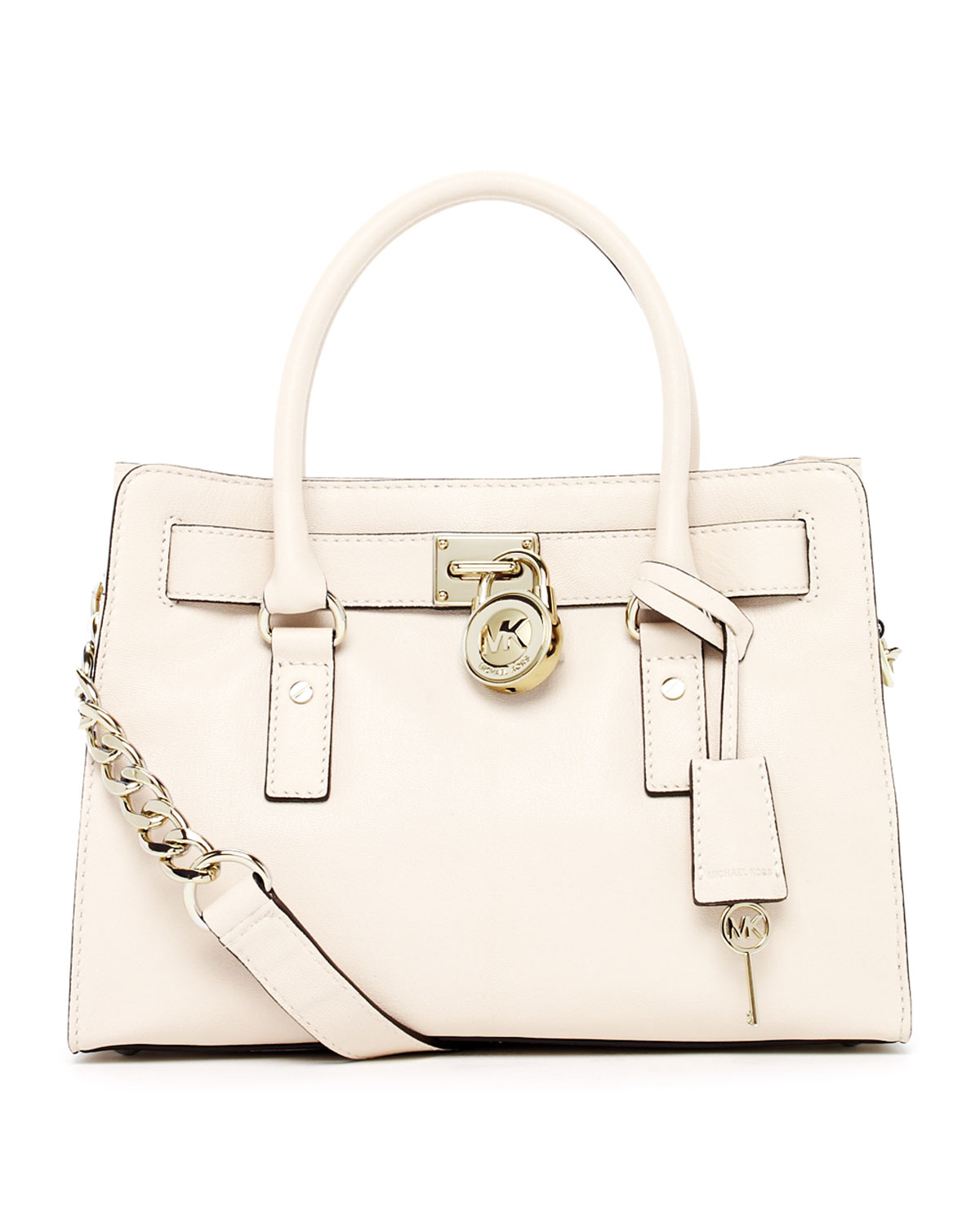 Lyst Michael Kors Hamilton Satchel In Natural Gallery