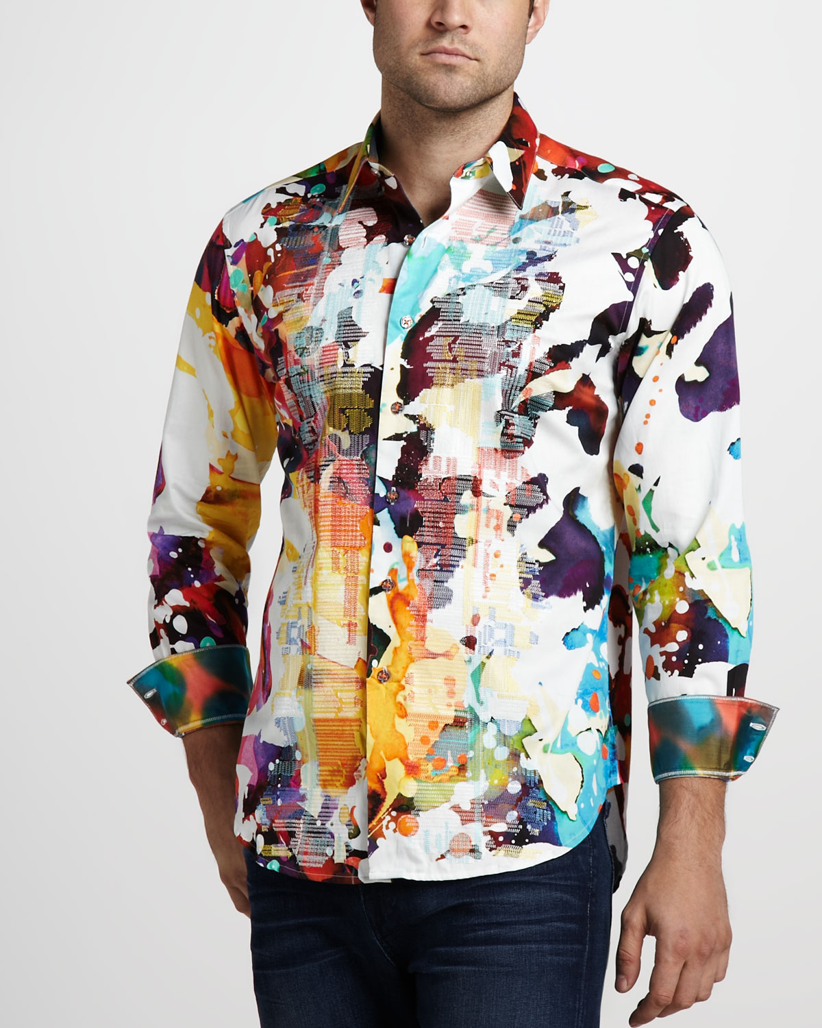 Lyst - Robert Graham Gerard Paintprint Sport Shirt for Men