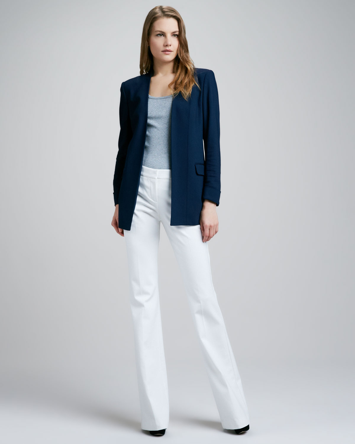 Lyst - Theory Juliena Tailored Pants White in White