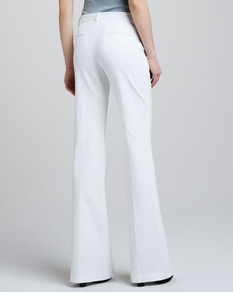 Theory Juliena Tailored Pants White in White (WHITE.100) | Lyst
