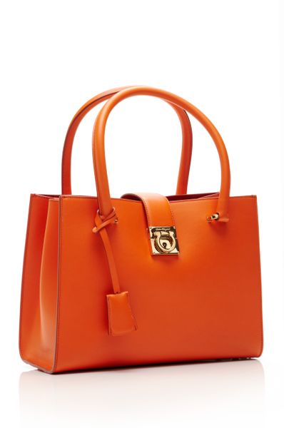 Ferragamo Juliette Handbag in Orange (Sunset/Red) | Lyst