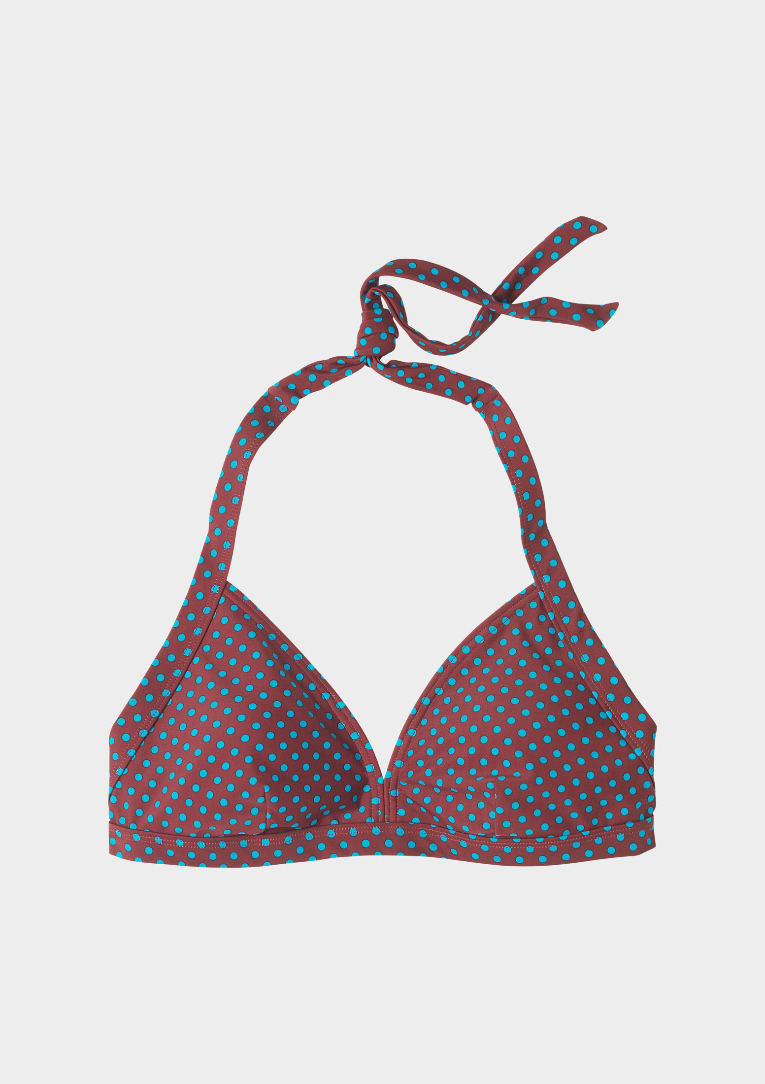 polka dot bandeau bikini top