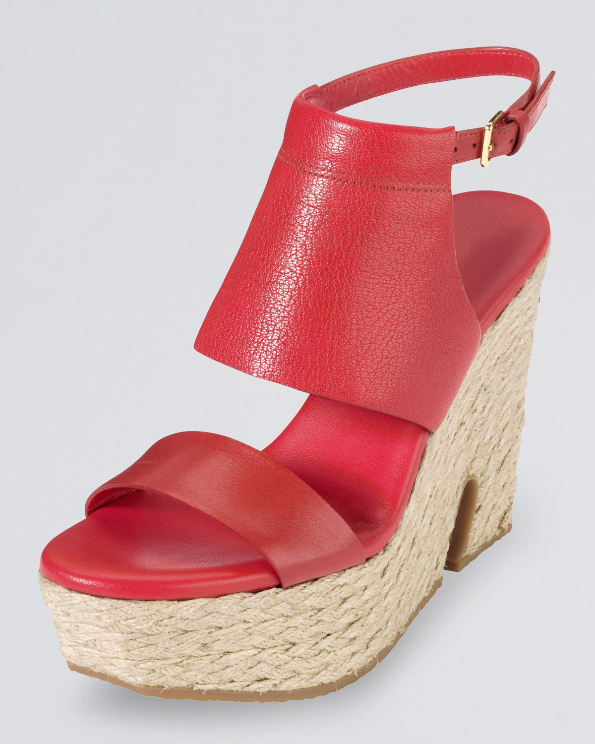 Cole Haan Arden Coveredvamp High Wedge Sandal Red in Red (CHERRY TOMATO ...