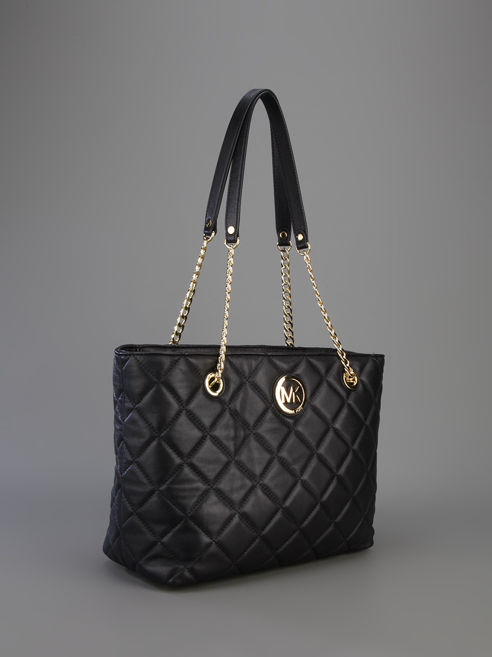 Lyst Michael Kors Fulton Large Quilted Tote In Black