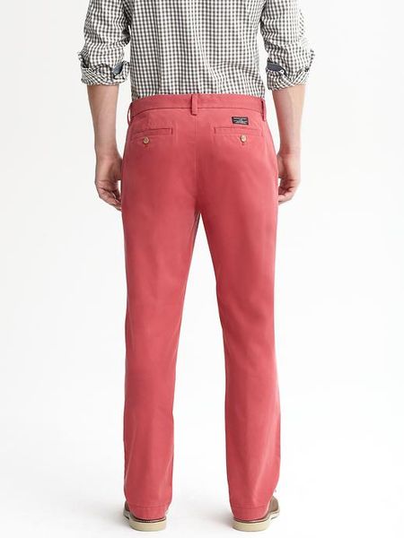 Banana Republic Emerson Vintage Straight Chino in Red for Men ...