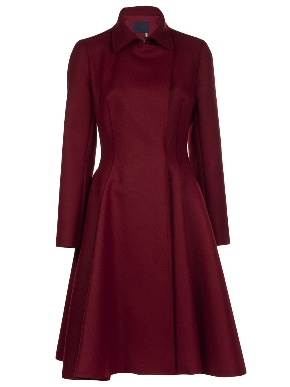 Lyst - Lanvin Flare Skirt Coat in Red